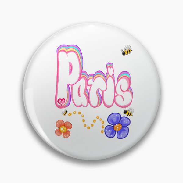 Item preview, Paris name Floral flowers with bees - Top 10 best personalized gifts personalised Graffiti name Paris designed and sold by Artonmytee.
