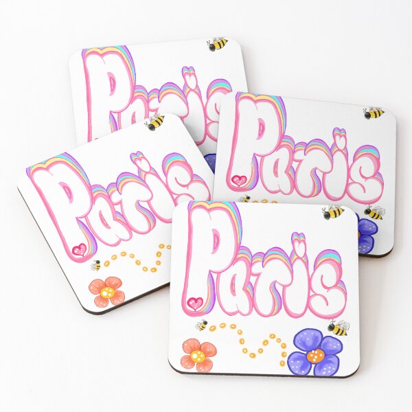 Item preview, Paris name Floral flowers with bees - Top 10 best personalized gifts personalised Graffiti name Paris designed and sold by Artonmytee.