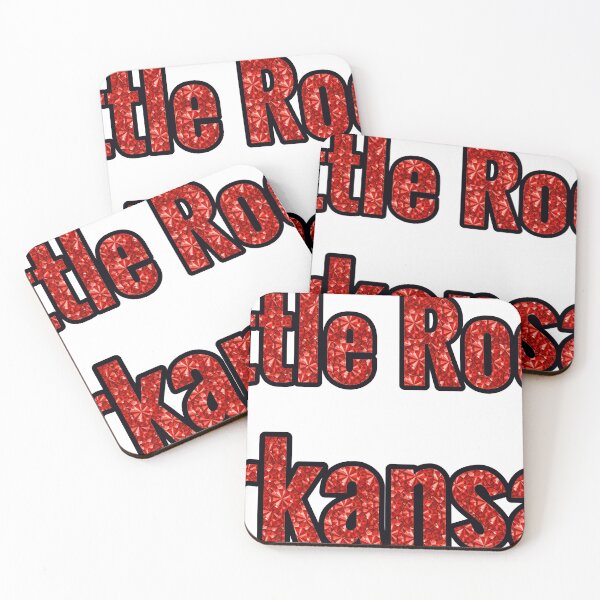 Item preview, Little Rock Arkansas City Name With Red Rhinestone designed and sold by TheIconSmith.