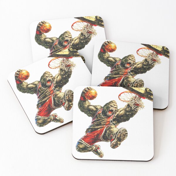 Item preview, Gorilla Basketball Player Hand Drawn Sticker – Street Sports Animal Art designed and sold by Felixuss.