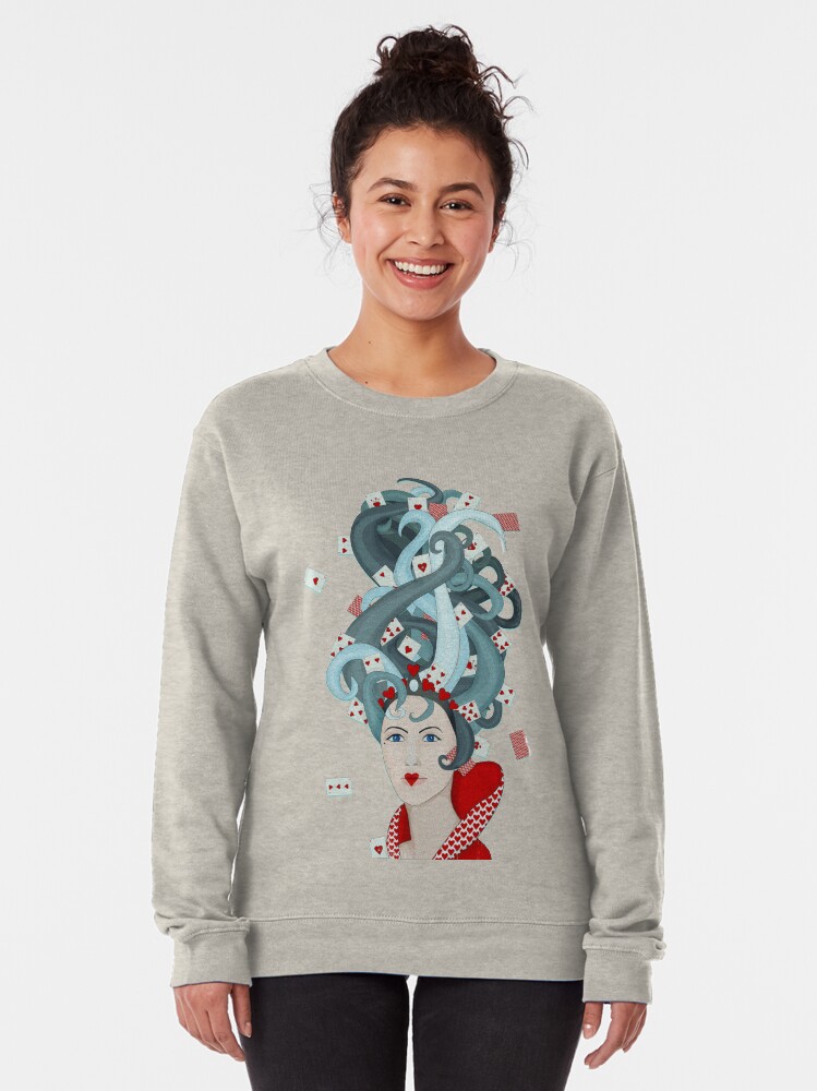 Alternate view of Rococo: Queen of Hearts Pullover Sweatshirt