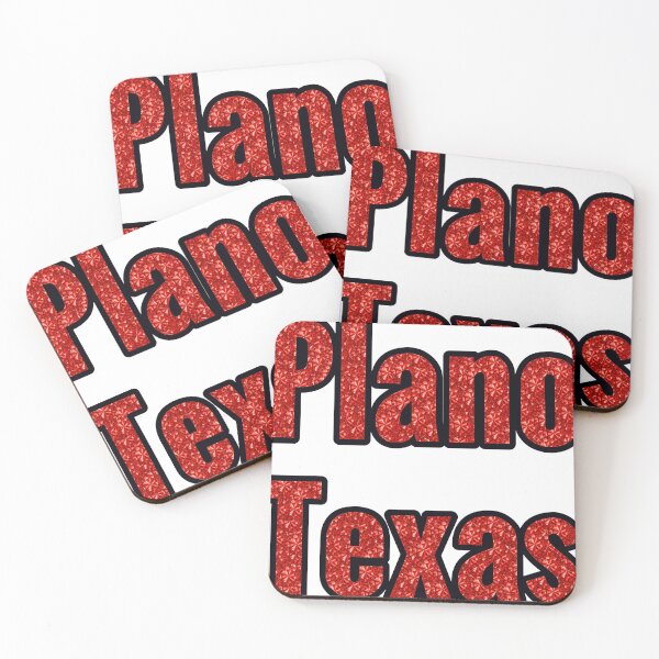 Item preview, Plano Texas City Name With Red Rhinestone designed and sold by TheIconSmith.