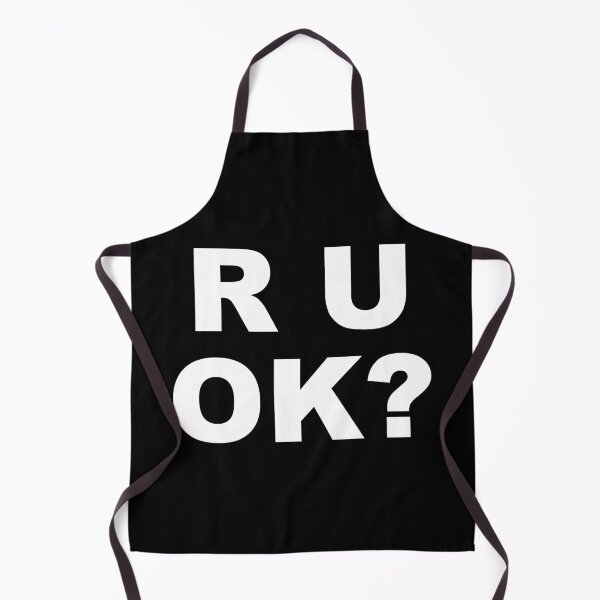 Item preview, Minimalist R U OK? Mental Health Awareness Typography designed and sold by Vision Crafted.
