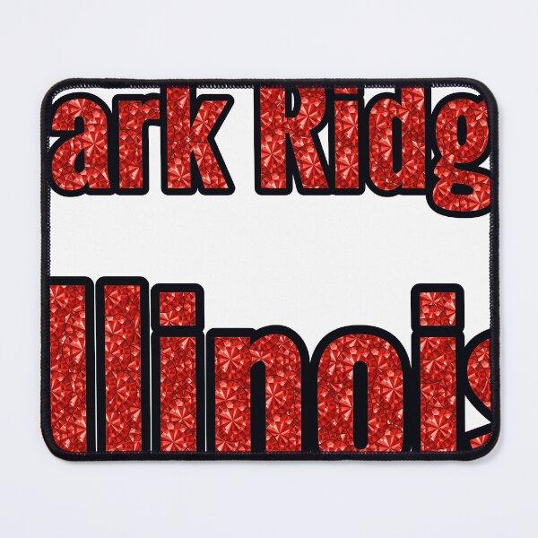 Item preview, Park Ridge Illinois City Name With Red Rhinestone designed and sold by TheIconSmith.