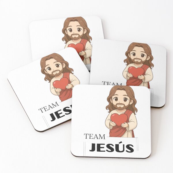 Item preview, Team Jesus Cute Chibi Christian Design designed and sold by FaithWayStudio.