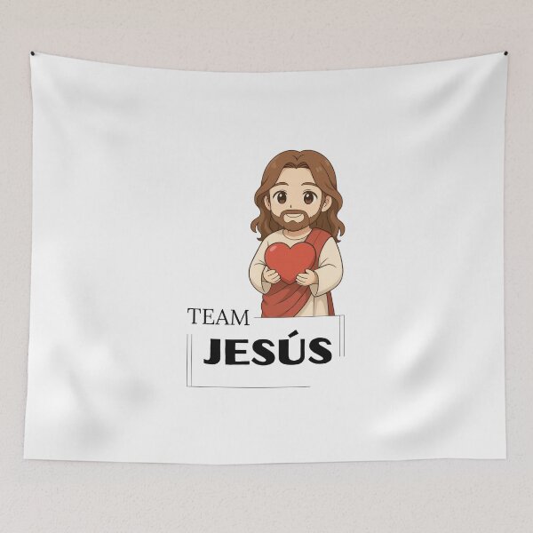 Item preview, Team Jesus Cute Chibi Christian Design designed and sold by FaithWayStudio.