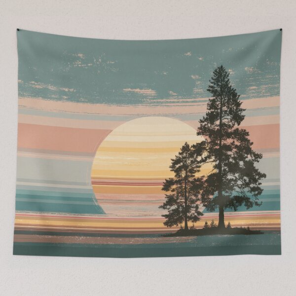 Item preview, Calm sunset view over trees designed and sold by anytka.