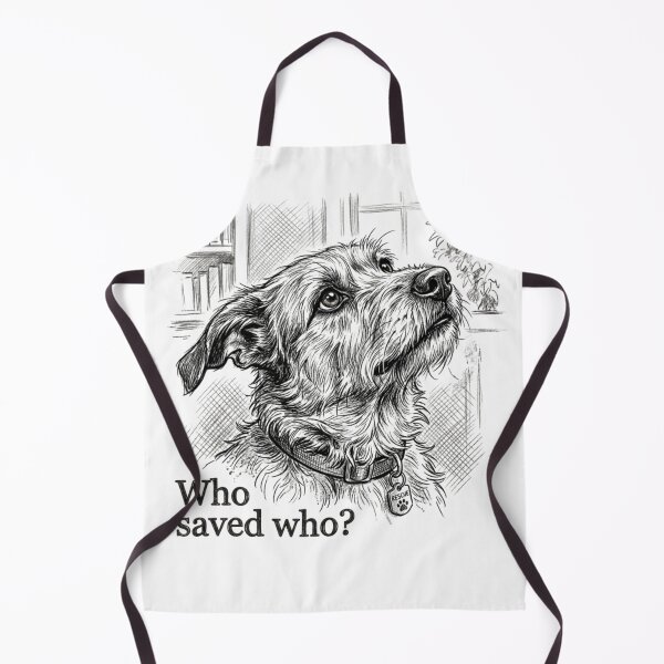 Item preview, “Who saved who?” Design Sketch  designed and sold by DogLoveArt.