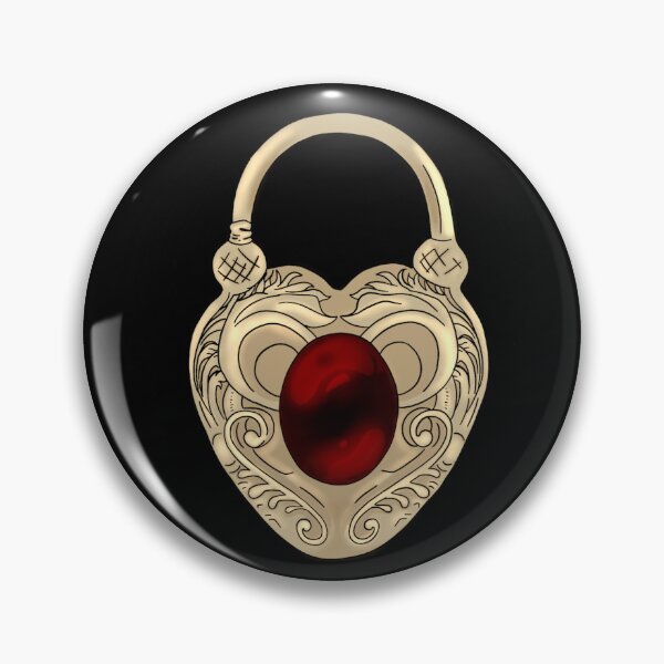Item preview, Victorian Heart Locket ( garnet and cool toned gold version ) designed and sold by The Noir Arts.