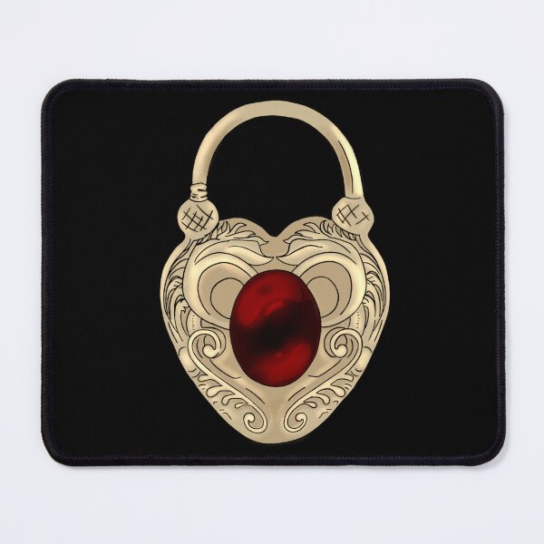 Item preview, Victorian Heart Locket ( garnet and cool toned gold version ) designed and sold by The Noir Arts.