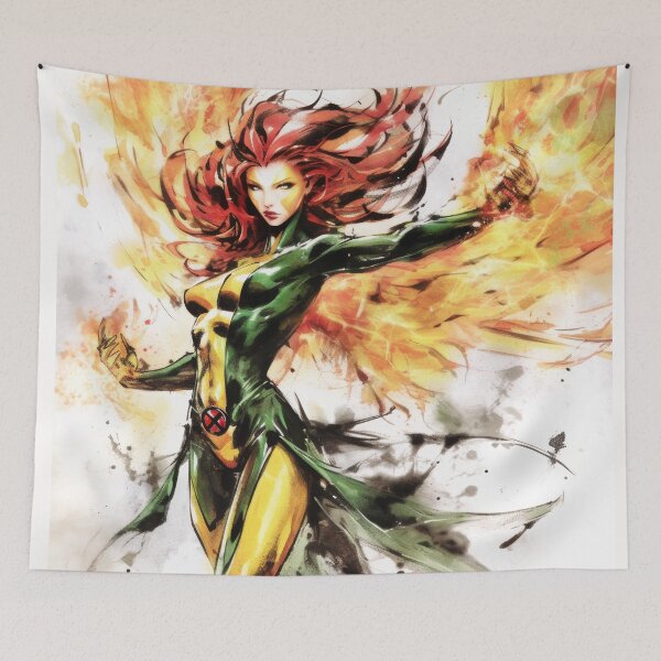 Item preview, Phoenix Force Sumi-e  designed and sold by AnimeArsenalPrints.