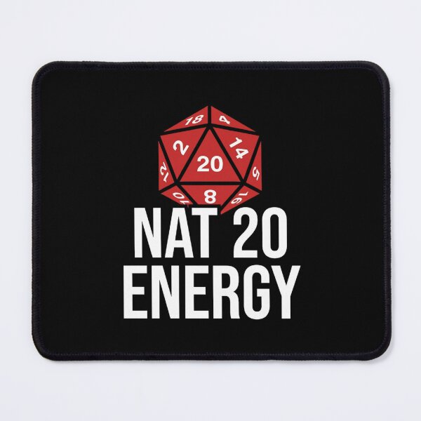 Item preview, Nat 20 Energy Natural Critical Success Design designed and sold by Pixie-agenca.