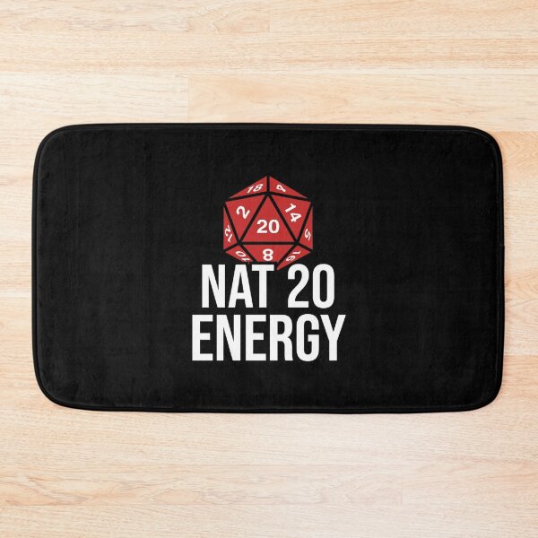 Item preview, Nat 20 Energy Natural Critical Success Design designed and sold by Pixie-agenca.