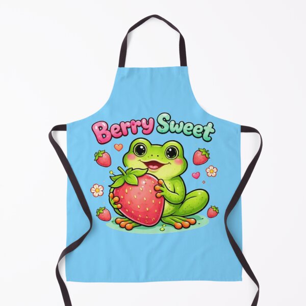 Item preview, Adorable Frog with Strawberry designed and sold by FroggyOnly.