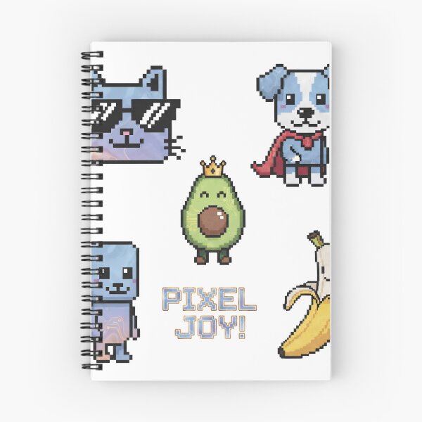 Item preview, A colorful pixel art illustration of happy cartoon characters on transparent background designed and sold by Creative88Art.
