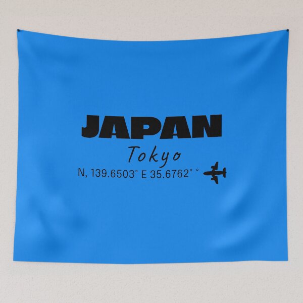 Item preview, Tokyo Japan Coordinates Minimal Travel Design-black text designed and sold by Soft Strength Studio.
