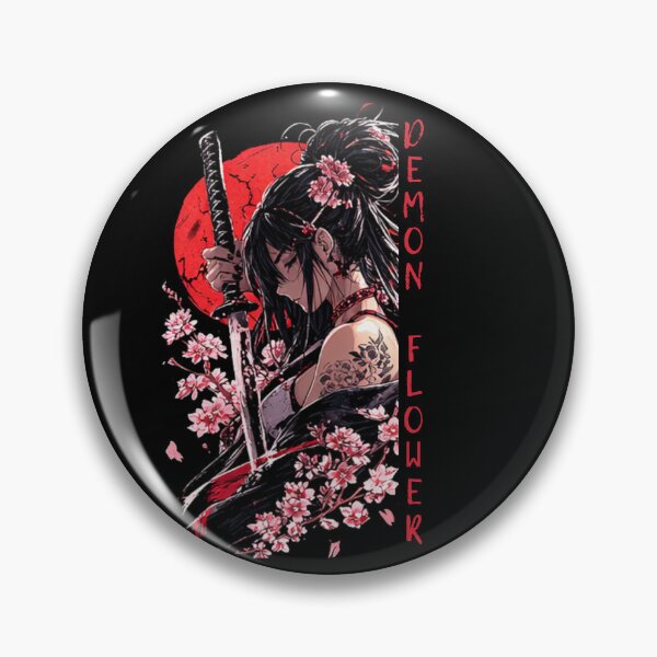 Item preview, Demon Anime Samurai Manga Dark Fantasy Sakura designed and sold by NK Design Lab.