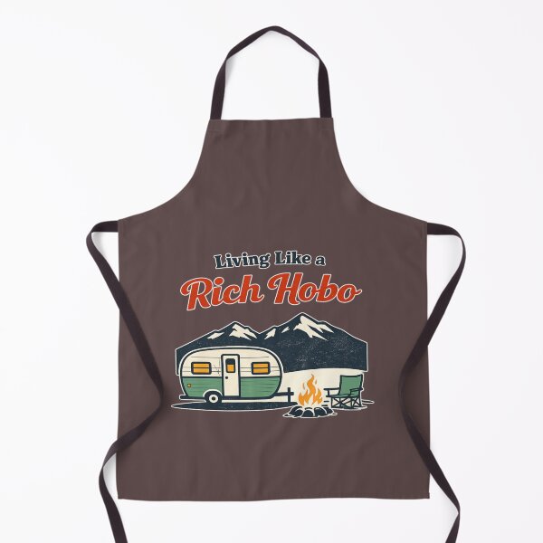 Item preview, Living Like a Rich Hobo – Funny Camping T-Shirt | Van Life Camper Design designed and sold by artbylee01.