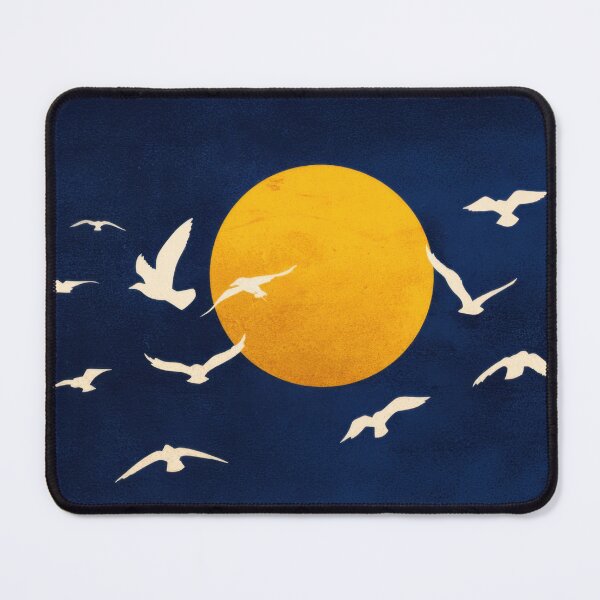Item preview, Birds flying near full moon at night designed and sold by anytka.