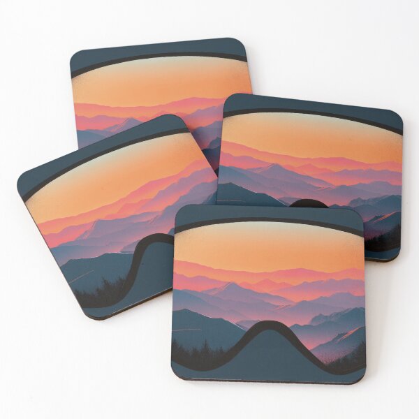 Item preview, Sunset over mountains in goggles designed and sold by anytka.