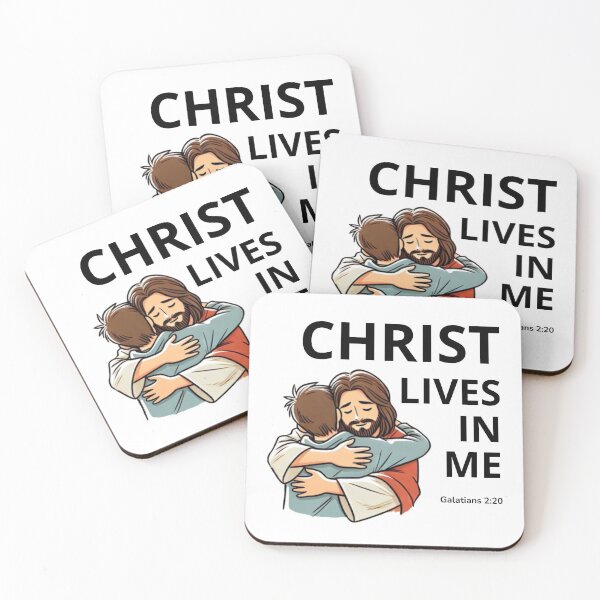 Item preview, Christ Lives In Me Galatians 2:20 Art designed and sold by FaithWayStudio.