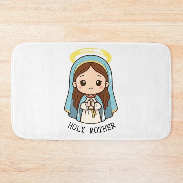 Item preview, Cute Chibi Holy Mother Blessed Virgin Mary designed and sold by FaithWayStudio.