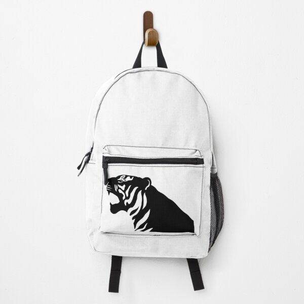 Item preview, Tiger roaring in black silhouette designed and sold by anytka.