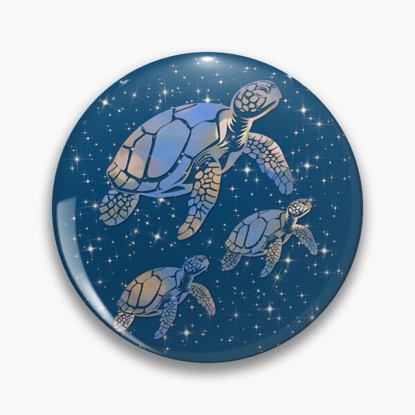 Item preview, Sea Turtle Family Galaxy Ocean illustration designed and sold by 3DDesignSpot.