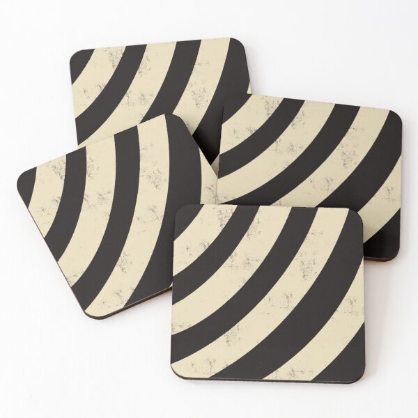 Item preview, Modern stripe pattern abstract black ocher beige designed and sold by Susanna Schorr.