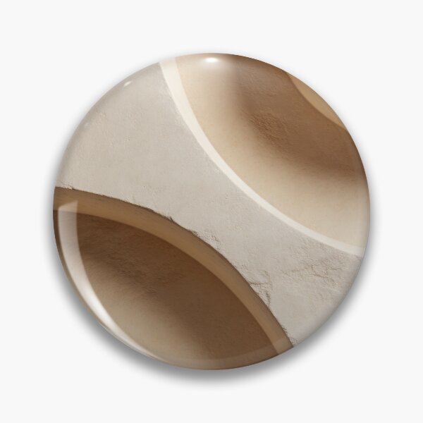 Item preview, Minimalist 3D Abstract Neutral Wall Art – Beige Organic Shapes Decor designed and sold by QuietCanvasArtworks.