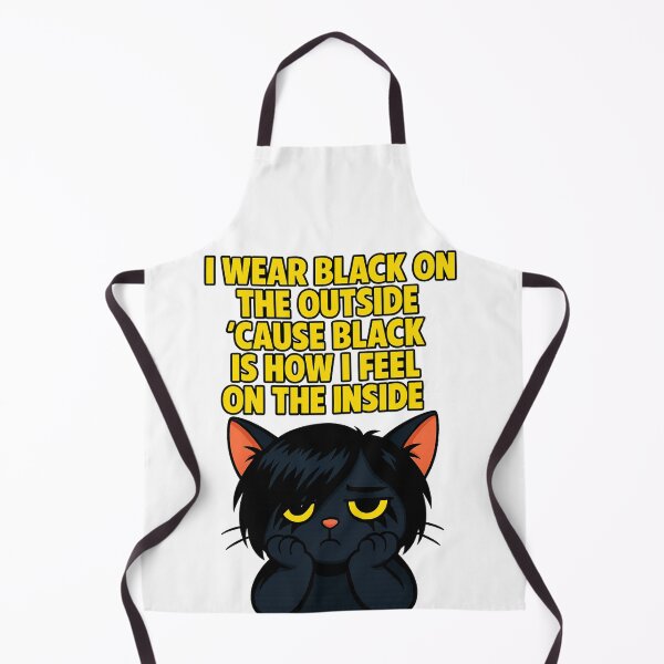 Item preview, Sad Emo Black Cat Cartoon – Unlovable The Smiths Inspired – I Wear Black On The Outside ‘Cause Black Is How I Feel On The Inside designed and sold by Donsean22.
