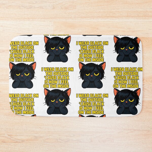 Item preview, Sad Emo Black Cat Cartoon – Unlovable The Smiths Inspired – I Wear Black On The Outside ‘Cause Black Is How I Feel On The Inside designed and sold by Donsean22.