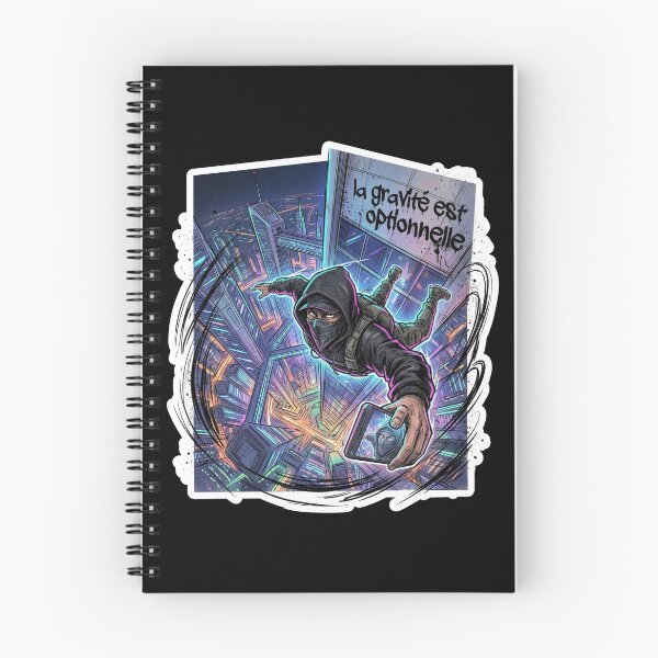 Item preview, Urban Vertigo Street Art – Gravity is Optional | Extreme Cyberpunk Manga Base Jump designed and sold by PLUSHIWORLDtm.