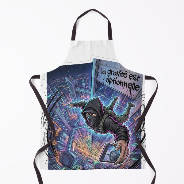 Item preview, Urban Vertigo Street Art – Gravity is Optional | Extreme Cyberpunk Manga Base Jump designed and sold by PLUSHIWORLDtm.