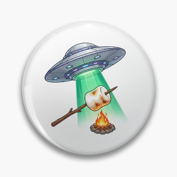 Item preview, UFO Abducting a Toasted Marshmallow Over Campfire designed and sold by Kvarny.