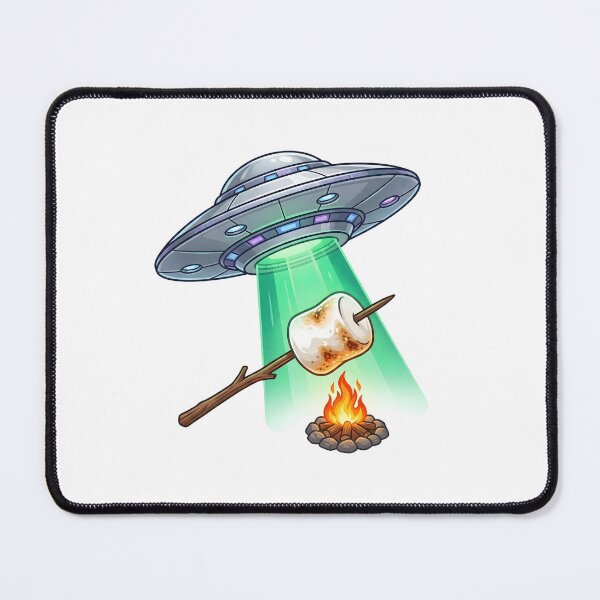 Item preview, UFO Abducting a Toasted Marshmallow Over Campfire designed and sold by Kvarny.