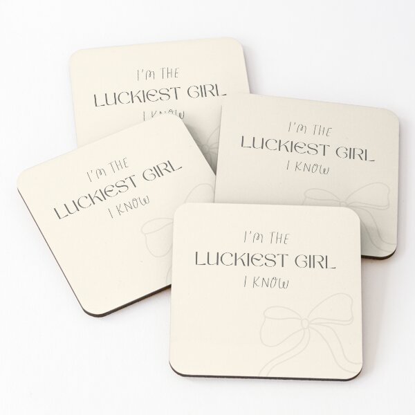 Item preview, I’m The Luckiest Girl I Know Poster – Self Love Affirmation Wall Art designed and sold by bloomwithdesire.
