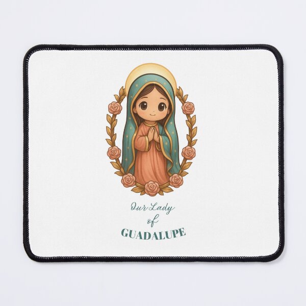 Item preview, Our Lady of Guadalupe Cute Chibi Art designed and sold by FaithWayStudio.