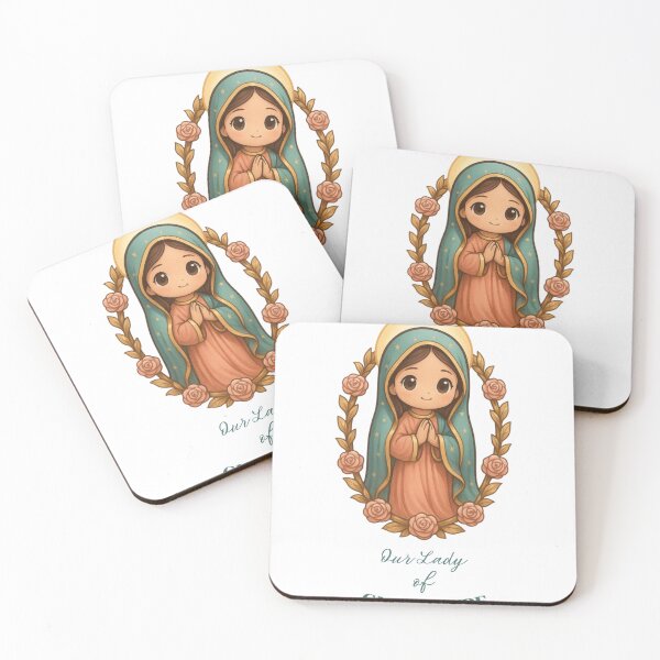 Item preview, Our Lady of Guadalupe Cute Chibi Art designed and sold by FaithWayStudio.