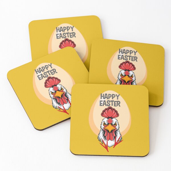 Item preview, Funny Angry Rooster Easter Egg - Happy Easter Sarcastic Chicken Design. designed and sold by LunaPrintCo.