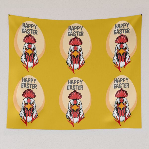 Item preview, Funny Angry Rooster Easter Egg - Happy Easter Sarcastic Chicken Design. designed and sold by LunaPrintCo.