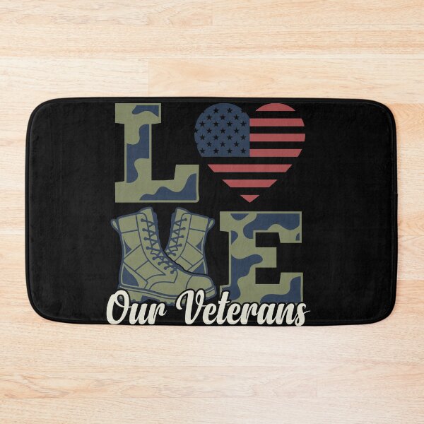 Item preview, Love Our Veterans Day Proud Military American Flag designed and sold by Dressed For  Duty.
