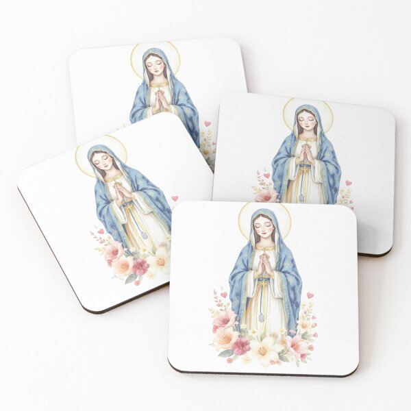 Item preview, Hail Mary Calm of Grace Floral Art designed and sold by FaithWayStudio.