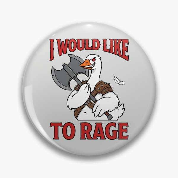 Item preview, I Would Like To Rage - Funny RPG Barbarian Goose designed and sold by DigitalGlade.