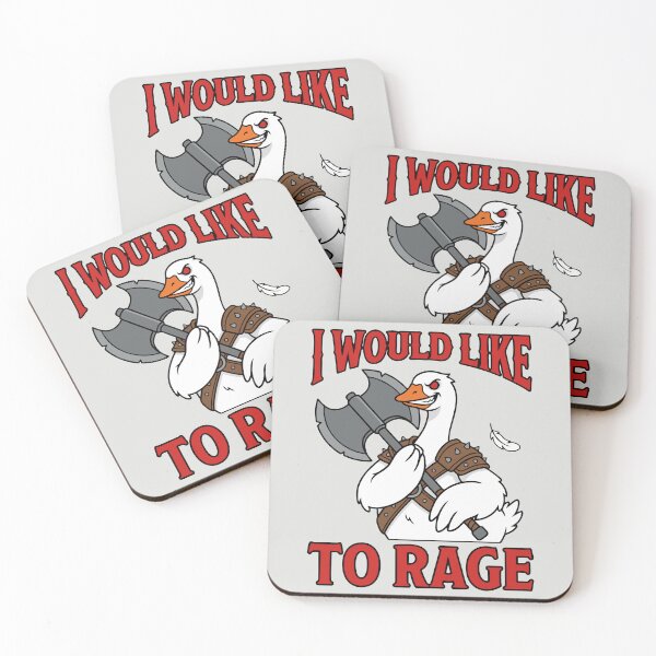 Item preview, I Would Like To Rage - Funny RPG Barbarian Goose designed and sold by DigitalGlade.