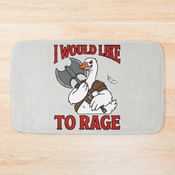Item preview, I Would Like To Rage - Funny RPG Barbarian Goose designed and sold by DigitalGlade.