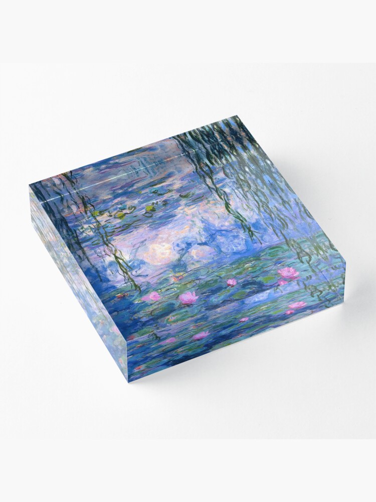Alternate view of Water Lilies Monet Acrylic Block
