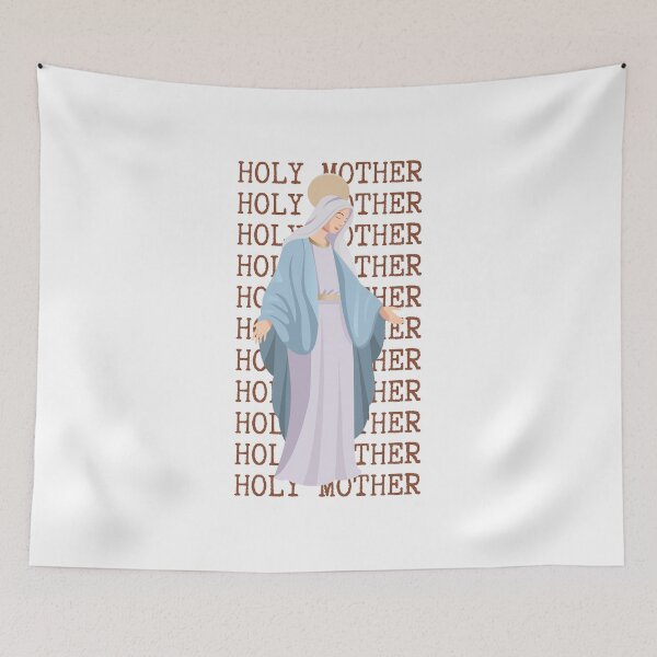 Item preview, Holy Mother Blessed Virgin Mary Modern Illustration designed and sold by FaithWayStudio.