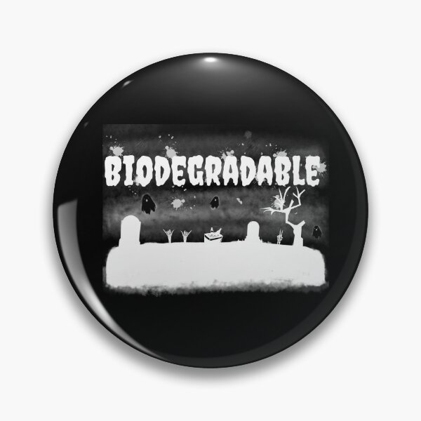 Item preview, Biodegradable White Print designed and sold by Rad Cat Apparel.