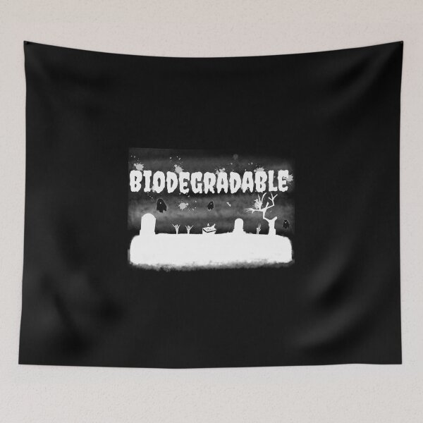 Item preview, Biodegradable White Print designed and sold by Rad Cat Apparel.